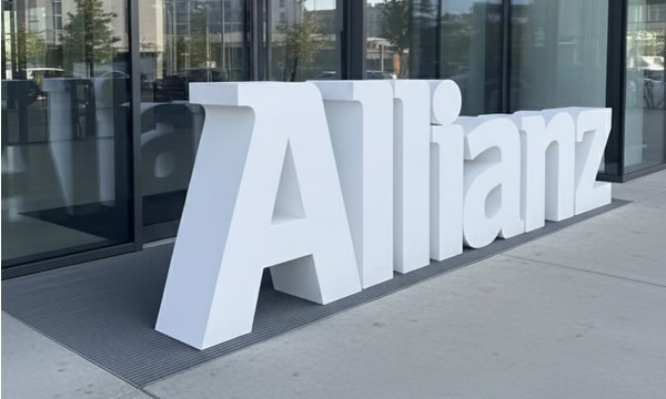 Tanıtım alanında kullanılan büyük strafor reklam yazısı